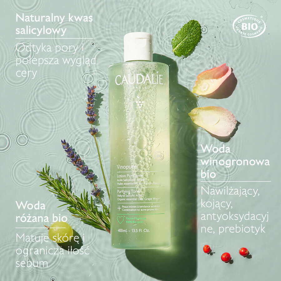 Caudalie Vinopure, tónico, 200 ml