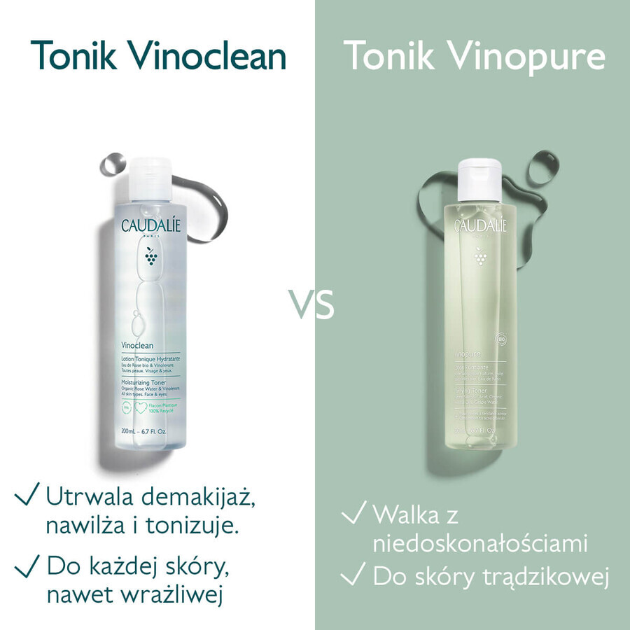 Caudalie Vinopure, tónico, 200 ml