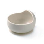 BabyOno, Silikonschüssel mit Saugnapf, beige, ab 6 Monaten, 1 St.