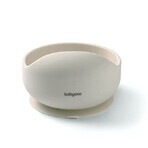 BabyOno, Silikonschüssel mit Saugnapf, beige, ab 6 Monaten, 1 St. BabyOno, Silikonschüssel mit Saugnapf, beige, ab 6 Monaten, 1 St.