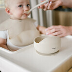BabyOno, Silikonschüssel mit Saugnapf, beige, ab 6 Monaten, 1 St. BabyOno, Silikonschüssel mit Saugnapf, beige, ab 6 Monaten, 1 St.