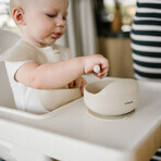 BabyOno, Silikonschüssel mit Saugnapf, beige, ab 6 Monaten, 1 St. BabyOno, Silikonschüssel mit Saugnapf, beige, ab 6 Monaten, 1 St.