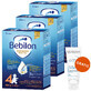 Set Bebilon Advance Pronutra 4 Junior, nourishing milk-based formula, after 2 years, 3 x 1000 g + Bioderm Atoderm Intensive Baume, soothing emollient lotion, 75 ml free