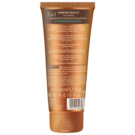 Bielenda Magic Bronze, Körper-CC-Creme + Feuchtigkeitsserum 2in1, 150 ml