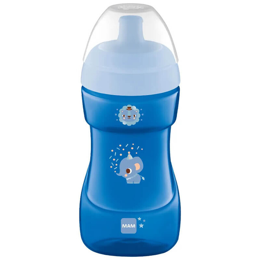 MAM Sports Cup, non-drip cup, blue, from 12 months, 330 ml