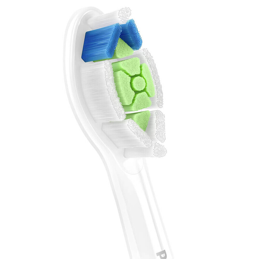 Philips, replacement tips for Sonicare W2 Optimal White sonic toothbrush, white, 4 pieces.