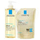 Set La Roche-Posay Lipikar AP+, ulei de curățare, refacere lipidică &#238;mpotriva iritațiilor pielii, 400 ml + rezervă, 400 ml