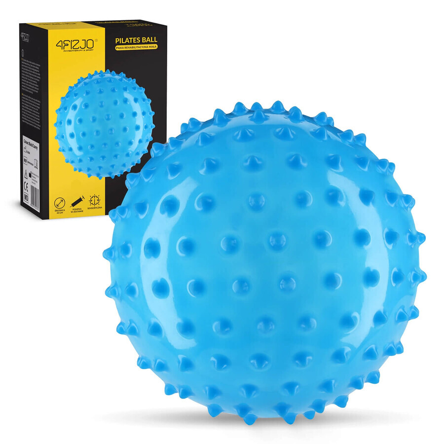 4Fizjo, Reha-Ball mit Stacheln, 20 cm, blau, 1 Stück