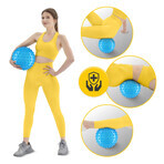 4Fizjo, Reha-Ball mit Stacheln, 20 cm, blau, 1 Stück