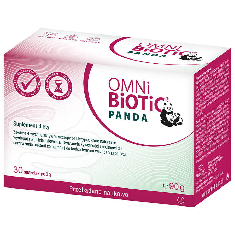 OmniBiotic Panda, polvere, dalla nascita, 3 g x 30 bustine