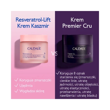 Caudalie Resveratrol-Lift, Crema de Día Lifting Cachemira, 50 ml