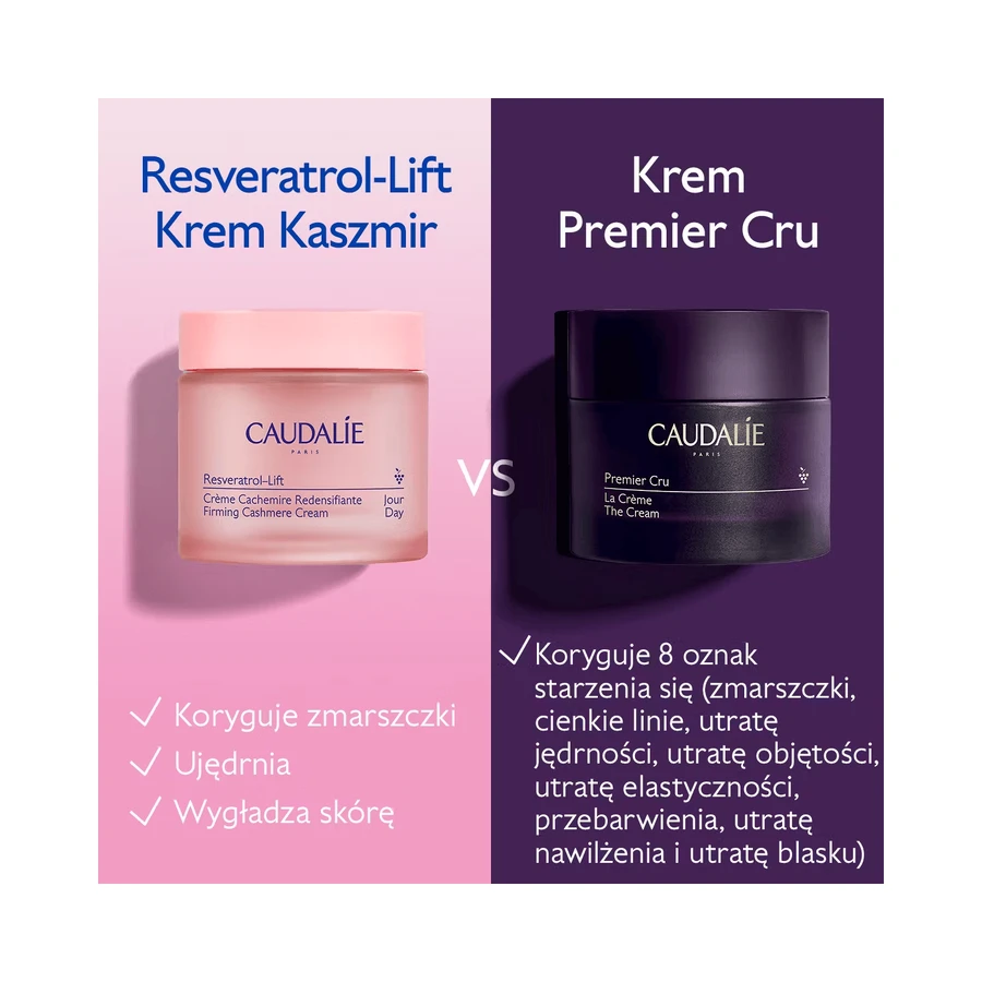 Caudalie Resveratrol-Lift, Crema de Día Lifting Cachemira, 50 ml