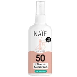 Naif Baby & Kids, mineral sunscreen spray for babies and children, from birth, SPF 50, non-perfumed, 100 ml