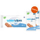 WaterWipes Bio, salviette umidificate, acqua, dalla nascita, 60 pezzi + 2 x 10 pezzi in omaggio