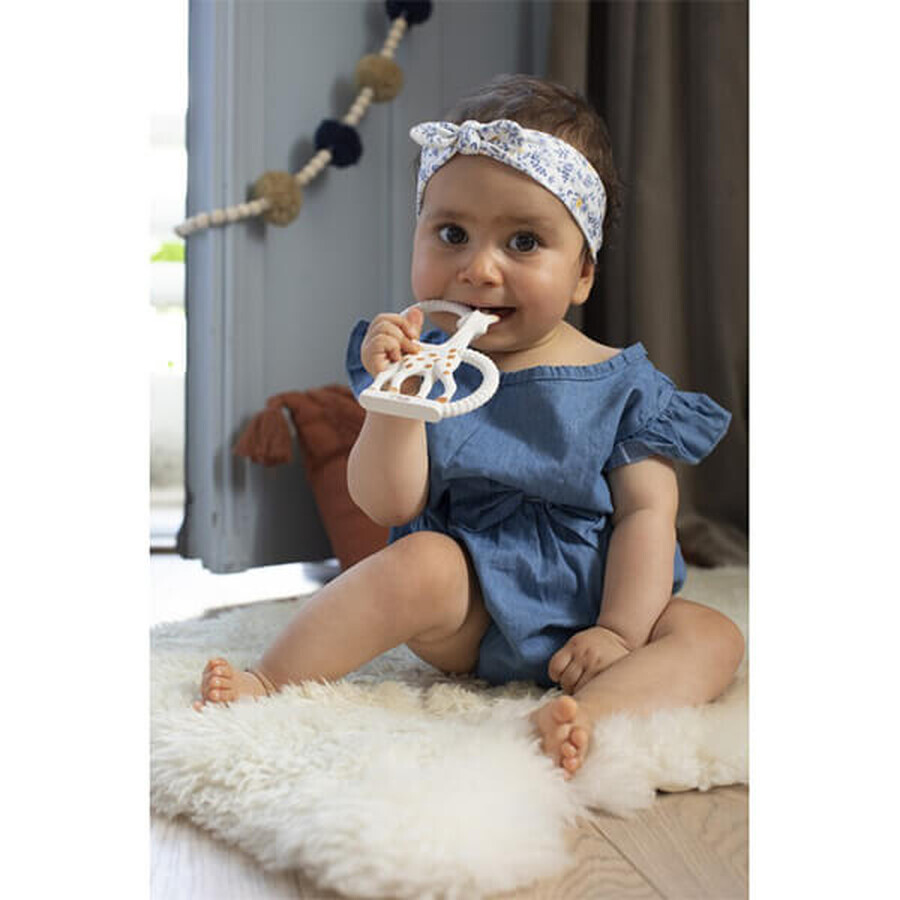 Sophie So'pure giraffe, rubber bijtring met ringen, vanaf de geboorte, 1 stuk