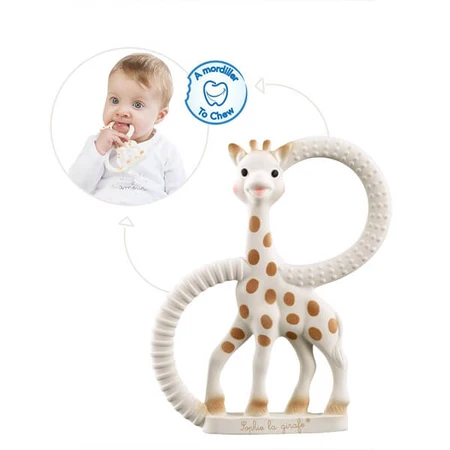 Sophie So'pure Giraffe, Gummi-Beißring mit Ringen, ab Geburt, 1 Stück