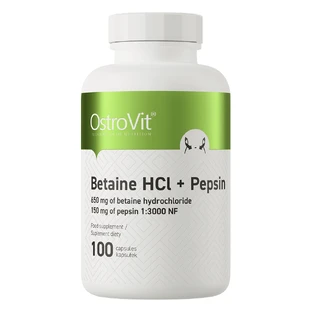 OstroVit betaïne HCl + Pepsine, 100 capsules