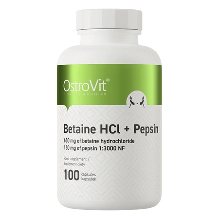 OstroVit betaïne HCl + Pepsine, 100 capsules