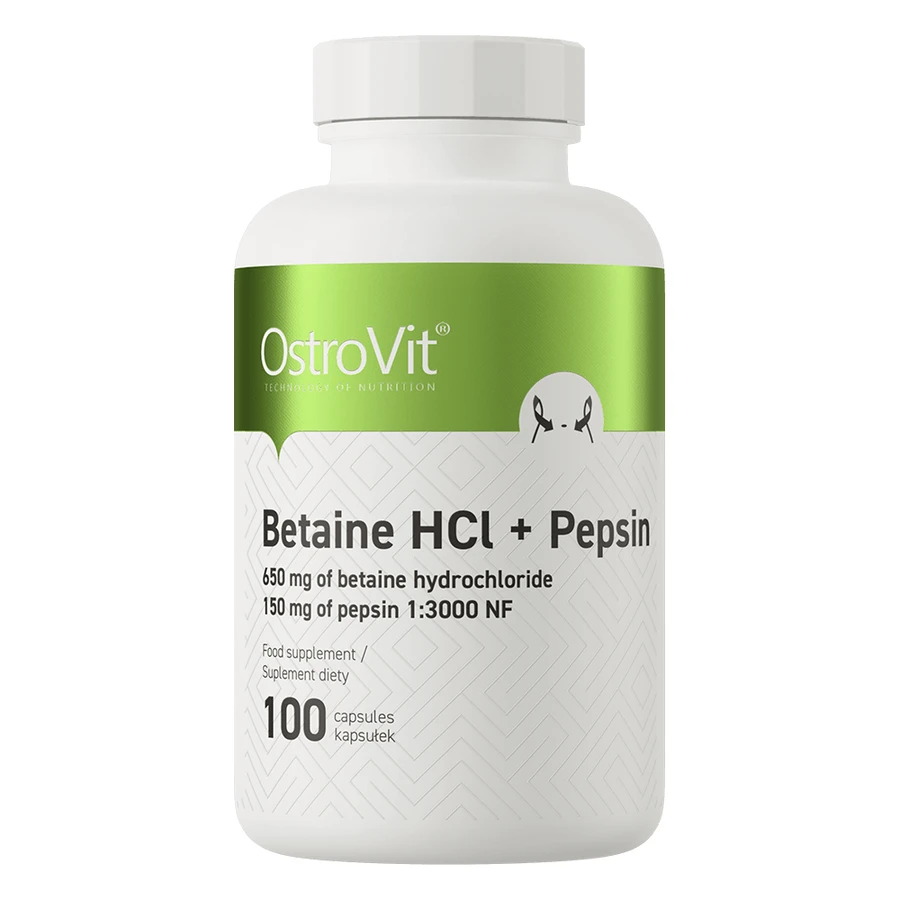 OstroVit betaïne HCl + Pepsine, 100 capsules