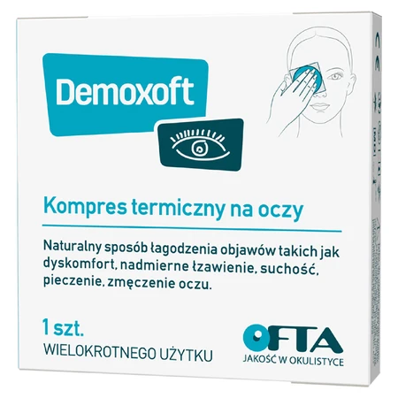 Demoxoft, compresse thermique pour les yeux, réutilisable, 1 pièce
