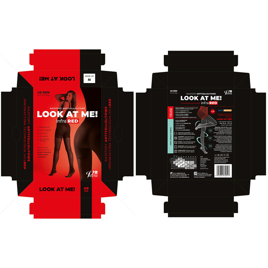 Veera Look at Me infraRED, anti-cellulite tights, make-up, size M