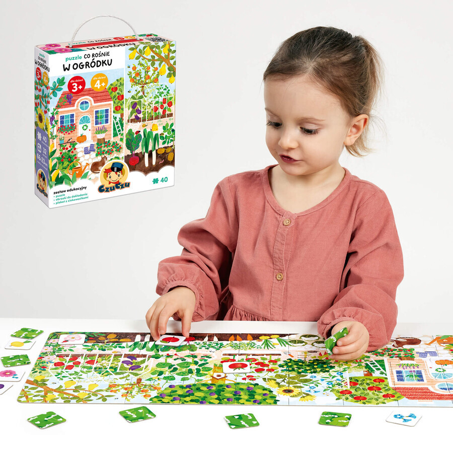 CzuCzu What grows in the garden, puzzle for children, 3-4 years old, 40 elements