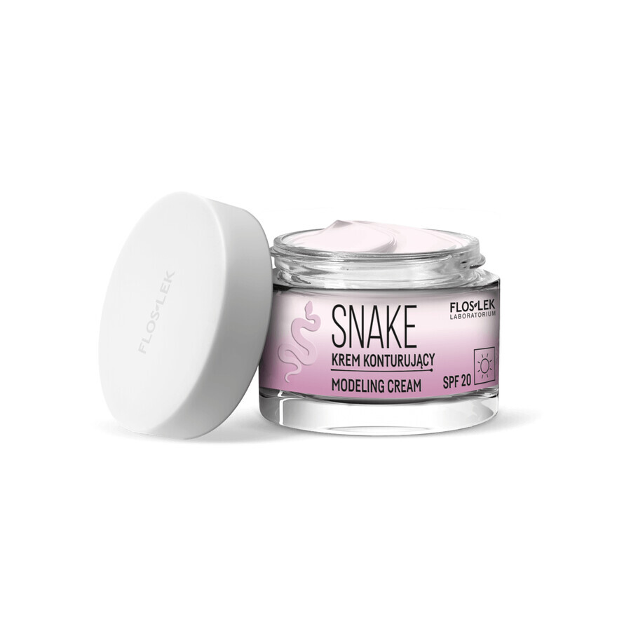 Set Flos-Lek Snake Pro Age, crema da giorno modellante, SPF 20, 50 ml + Essenza, riduttore d'età, 30 ml