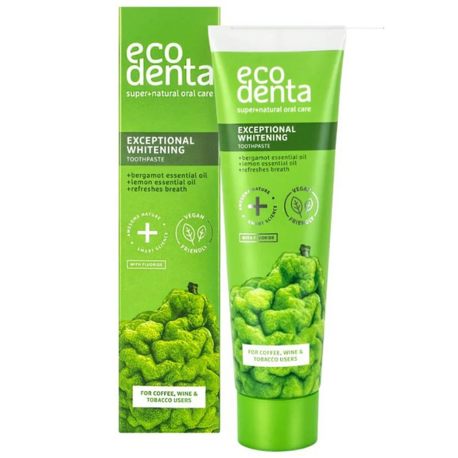 Ecodenta, aufhellende Zahnpasta mit ätherischen Ölen aus Bergamotte, Zitrone und Ringelblume, 100 ml
