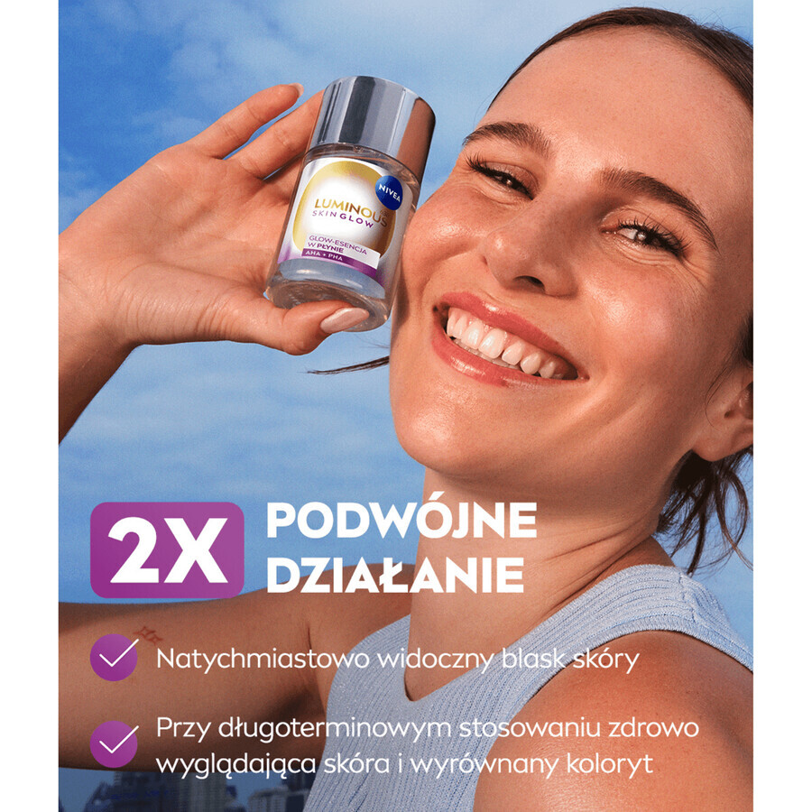 Nivea Luminous 630 Skin Glow set, vloeibare glow-essence, 100 ml + instant glow-serum, 30 ml