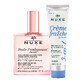 Lote Nuxe Huile Prodigieuse Florale, aceite seco para cuerpo, rostro y cabello, 100 ml + crema hidratante 3 en 1, 100 ml por 1 c&#233;ntimo