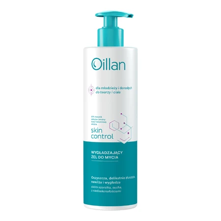 Oillan Skin Control, gladmakende reinigingsgel, 400 ml