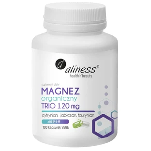 Aliness Trio de Magnésium Bio 120 mg, 100 gélules