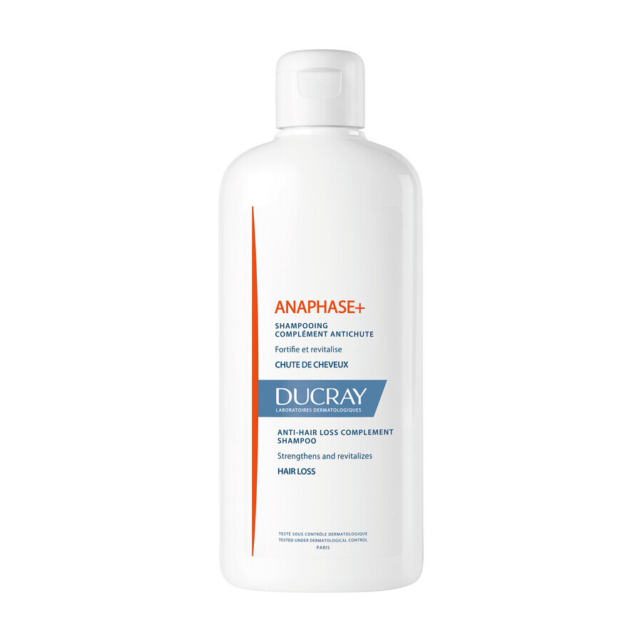 Ducray Anaphase+ set, après-shampoing fortifiant, facilite le coiffage, 200 ml + shampoing anti-chute, fortifie et donne du volume, 400 ml