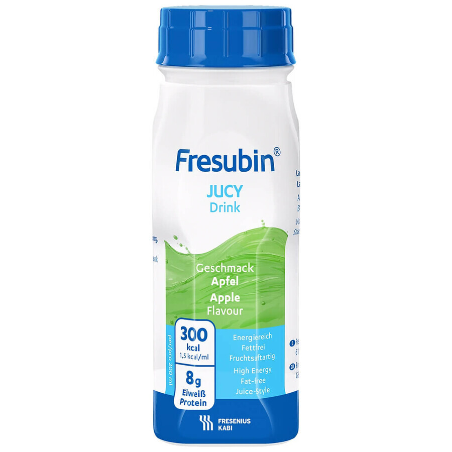 Fresubin Jucy Drink, gusto mela, 4 x 200 ml CONFEZIONE CONTAMINATA