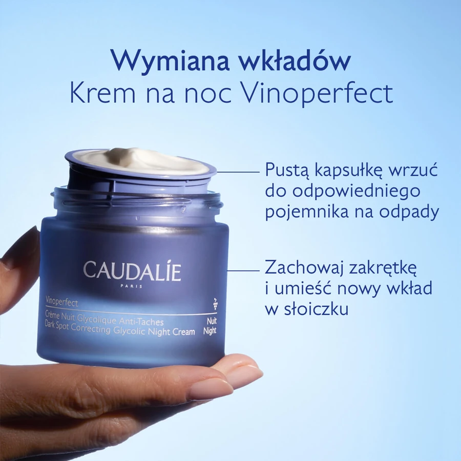 Caudalie Vinoperfect, glycolcrème voor hyperpigmentatie, nachtcrème, 50 ml