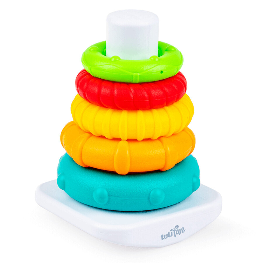 Dumel Tuli Fun, jouet, Pyramide, cerceaux colorés, à partir de 6 mois, 1 pièce