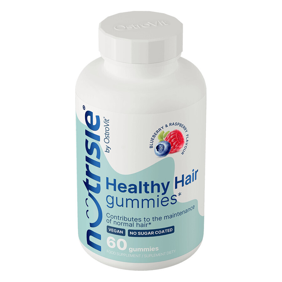 OstroVit Healthy Hair Koala Gummies, Beeren- und Himbeergeschmack, 60 Stück