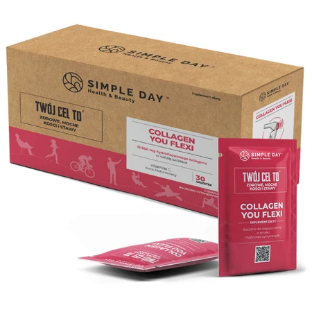Simple Day Collagen You Flexi, frambozen- en citroensmaak, 30 sachets