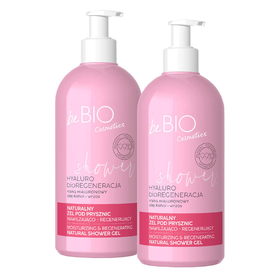 Buy Set beBIO Cosmetics Hyaluro bioRegeneration, natural shower gel, moisturizing and regenerating, 2 x 350 ml Set beBIO Cosmetics Hyaluro bioRegeneration, natural shower gel, moisturizing and regenerating, 2 x 350 ml