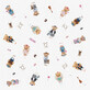 Ceba Baby, protective mat, Fluffy Puffy Teddy Bears, 120 cm x 120 cm