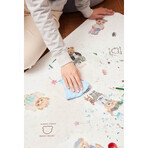 Ceba Baby, protective mat, Fluffy Puffy Teddy Bears, 120 cm x 120 cm