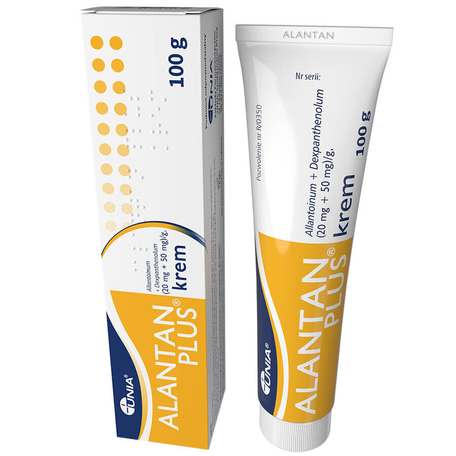 Alantan Plus (20 mg + 50 mg)/g, cream, 100 g