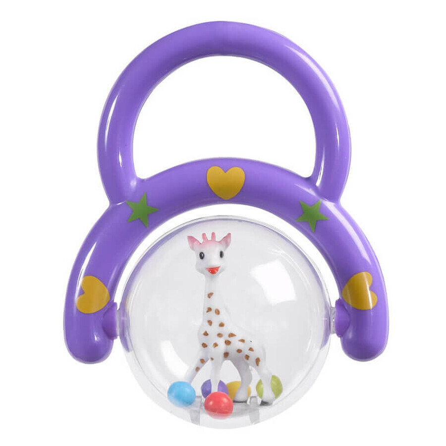 Set Sophie la giraffa, tettarella in gomma, dalla nascita, 1 pz + libretto morbido, 1 pz + sonaglio, 1 pz