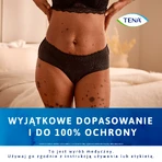 Tena Silhouette Plus Zwart, discreet absorberende slips voor dames, maat M, 12 stuks