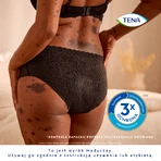 Tena Silhouette Plus Zwart, discreet absorberende slips voor dames, maat M, 12 stuks