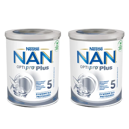 Nestle NAN Optipro Plus 5 set, a milk-based product for children over 2.5 years, 2 x 800 g