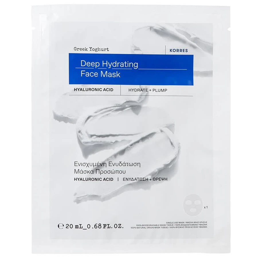 Korres Griekse Yoghurt, sheet masker, 20 ml