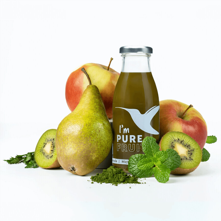 Collibre Pure Fruits, pürierter Saft, Chlorella, Minze und Petersilie, 250 ml