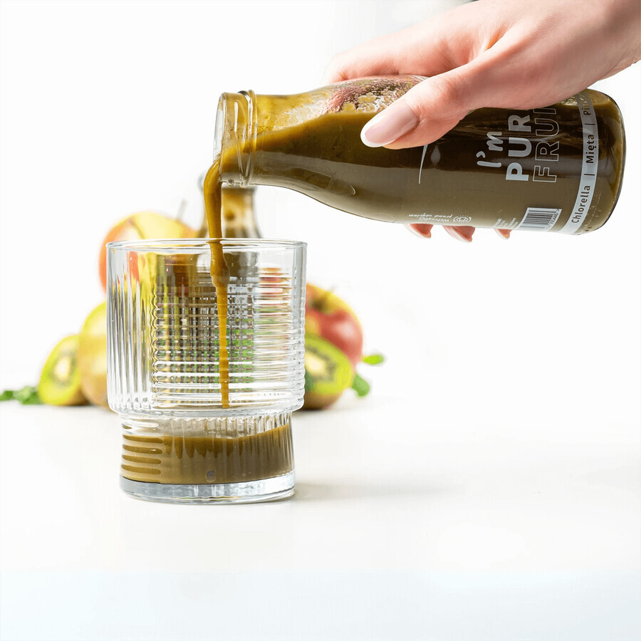 Collibre Pure Fruits, pürierter Saft, Chlorella, Minze und Petersilie, 250 ml