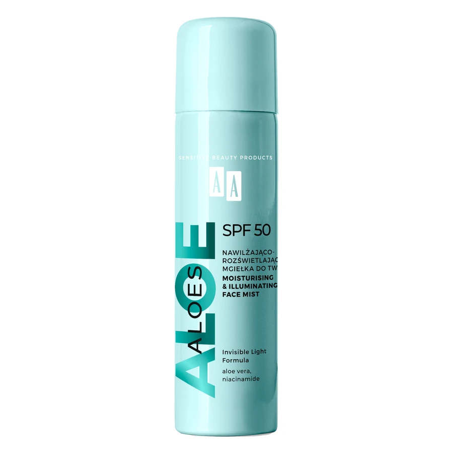 AA Aloë Vera, hydraterende beschermende mist, SPF 50, 100 ml